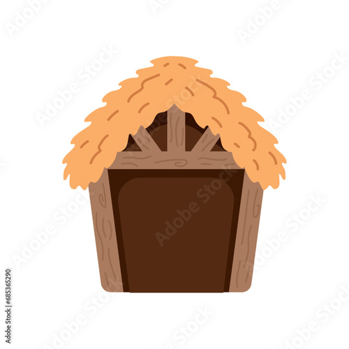 manger hut cartoon