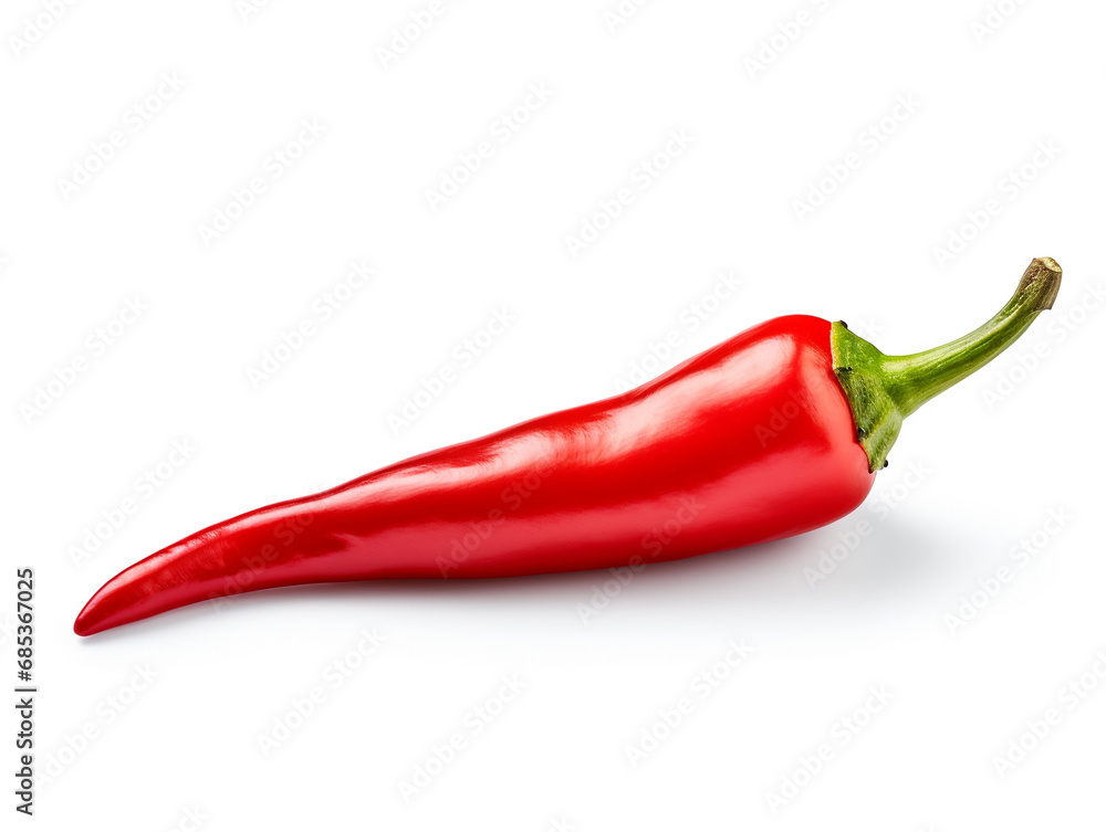 Red pepper on a neutral background Red pepper on a neutral background