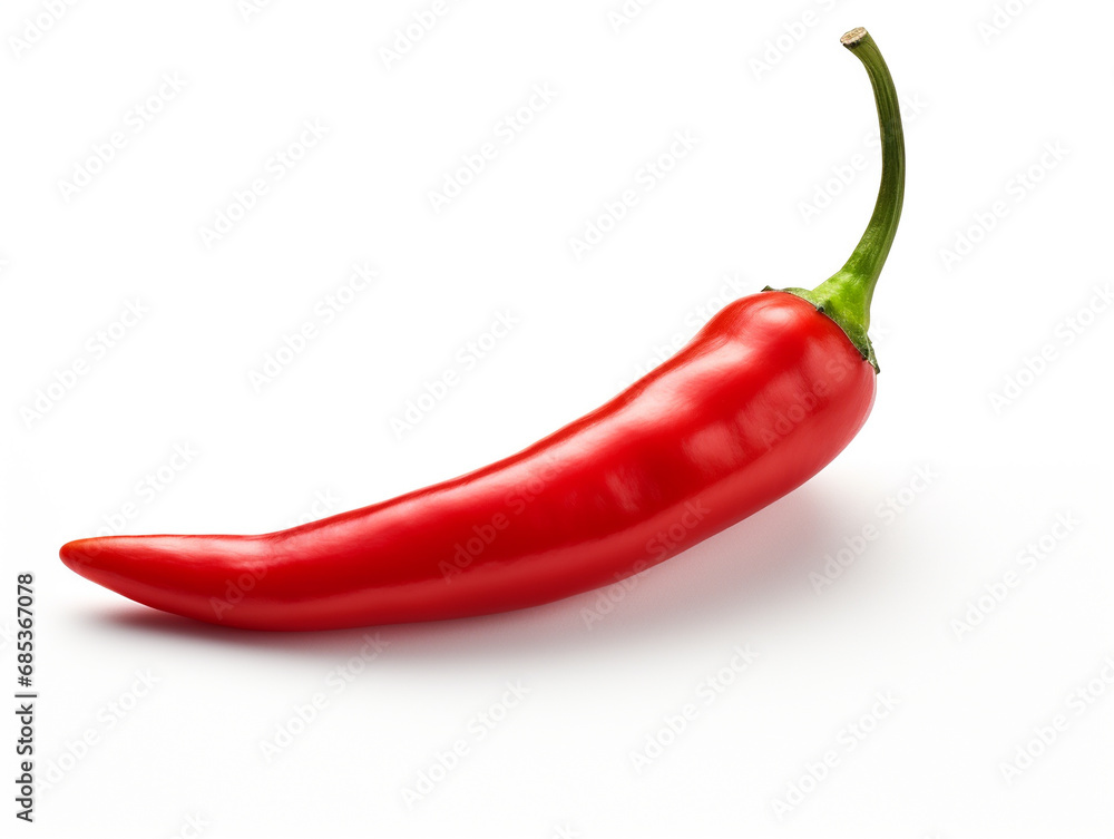 Red pepper on a neutral background