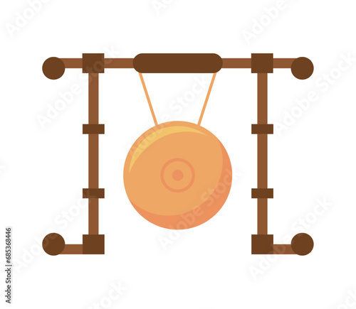 indonesia gong illustration