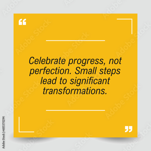 Motivational Quote regarding obesity, Vector illustration