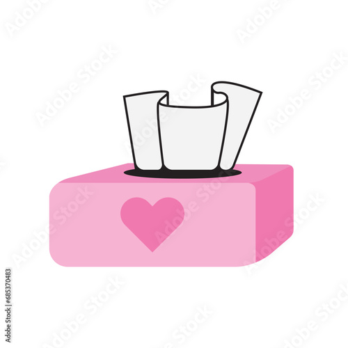 facial tissue box icon