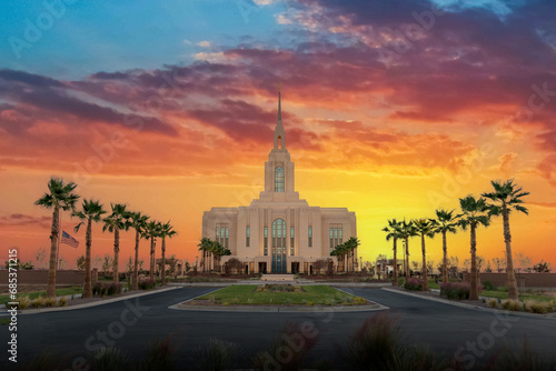  The Red Cliffs Lds temple in Saint George Utah  photo