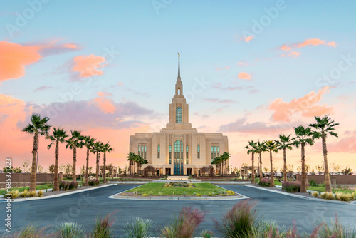  The Red Cliffs Lds temple in Saint George Utah  photo
