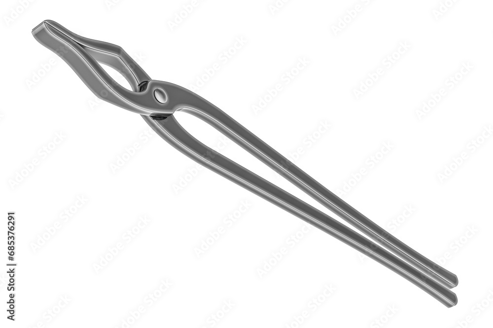 Blacksmith Tongs, 3D rendering isolated on transparent background Blacksmith Tongs, 3D rendering isolated on transparent background