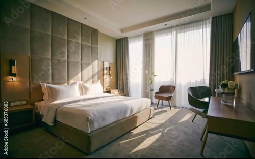 Modern Marvel: Step Inside the Luxurious Serenity of Your Dream Hotel Room! © 47Media