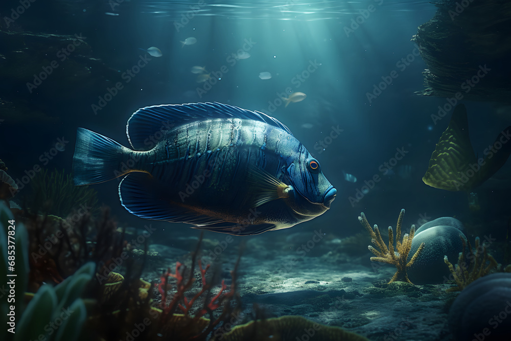Fototapeta premium school of fish. 