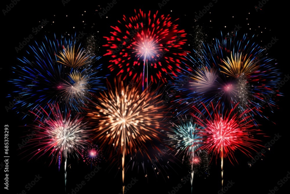 Fireworks light up the sky with dazzling display Fireworks light up the sky with dazzling display