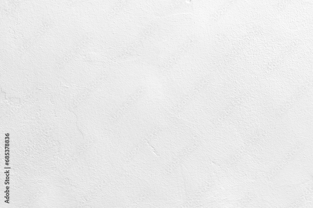 White concrete wall texture background. Uneven render stucco white painted concrete wall texture background. Rough and grunge wall in the sun.  - obrazy, fototapety, plakaty 
