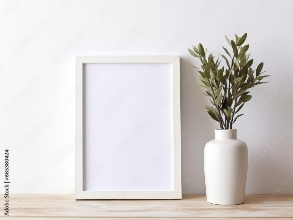Minimalistic Image Mockup with Copy Space and Black Frame Minimalistic Image Mockup with Copy Space and Black Frame