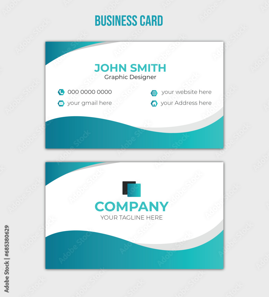 Clean Professional Business card template