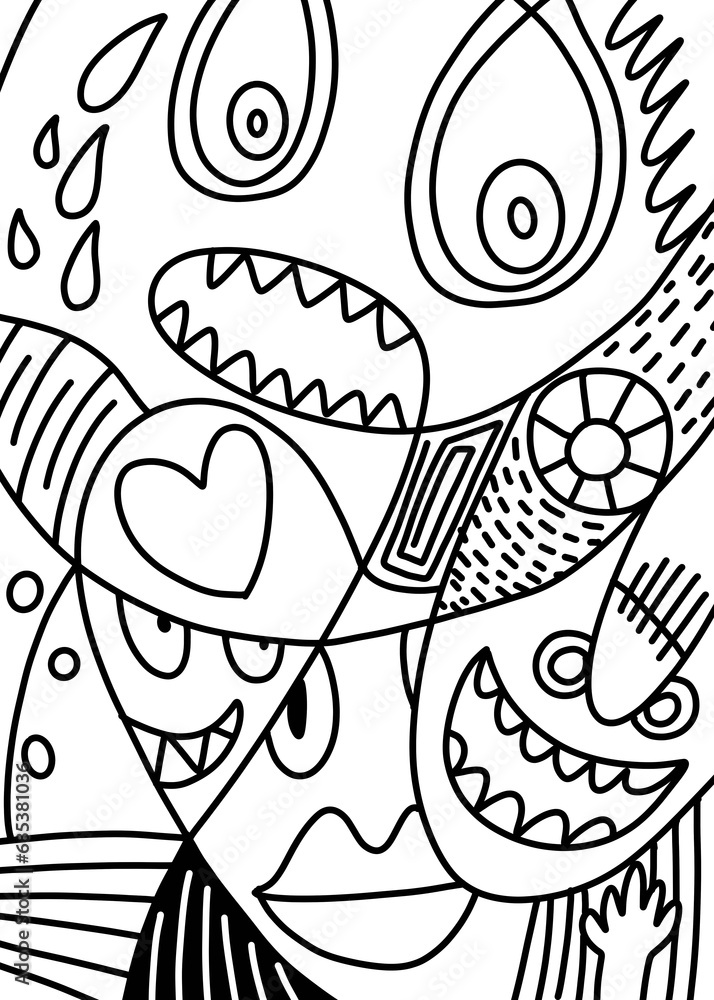 abstract graphics of versatile Line art. abstract graphics of versatile Line art.