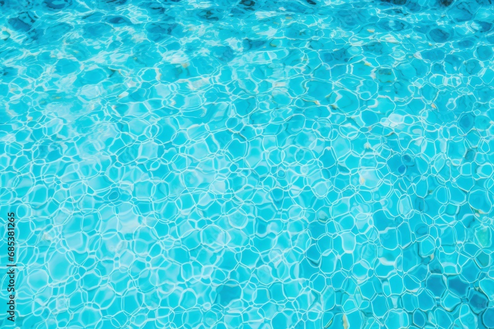 Abstract beautiful ripple wave and clear turquoise water surface in swimming pool, Turquoise or blue water