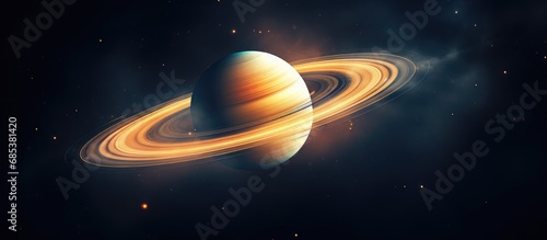 Saturn mission depicted in 3D rendering.