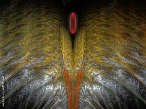 Fractal fantasy art. Created in the program Apophysis 7x.