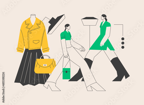 Modeling agency abstract concept vector illustration.