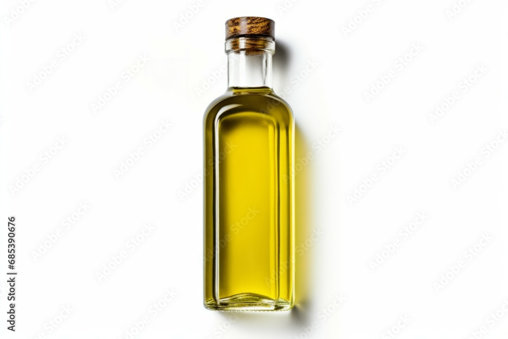 Olive oil bottle on white background Olive oil bottle on white background