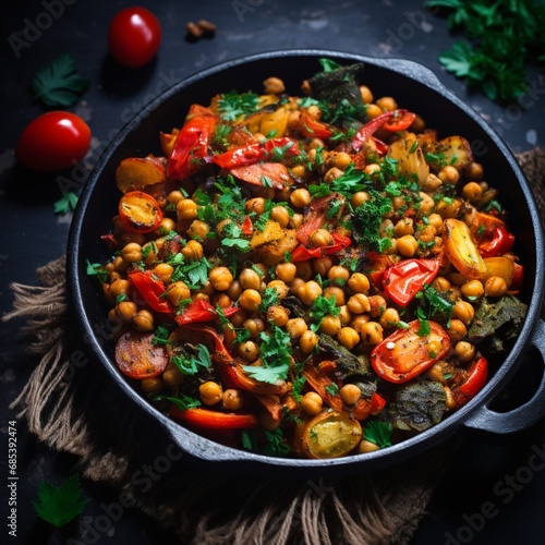 AI Generative Chickpea vegetables realistic pictures