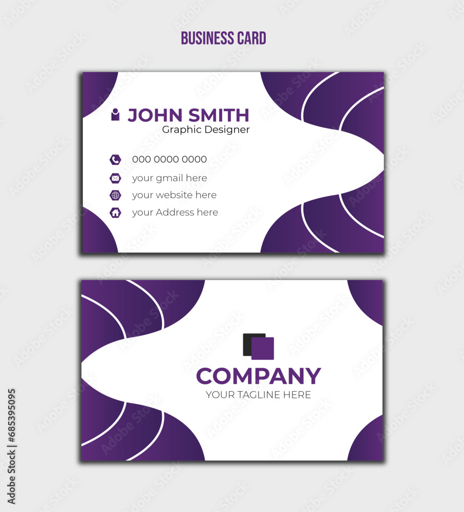 Fototapeta premium Clean Professional Business card template