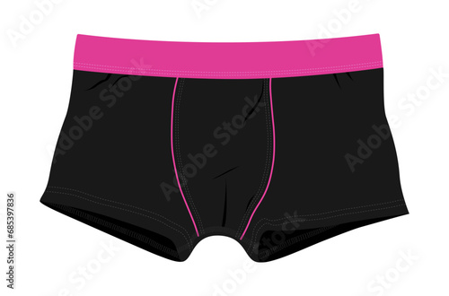 Boxer shorts vector illustration on white background