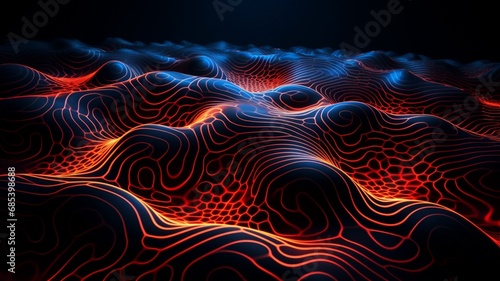 Dramatic photography cymatic patterns AI Generated image