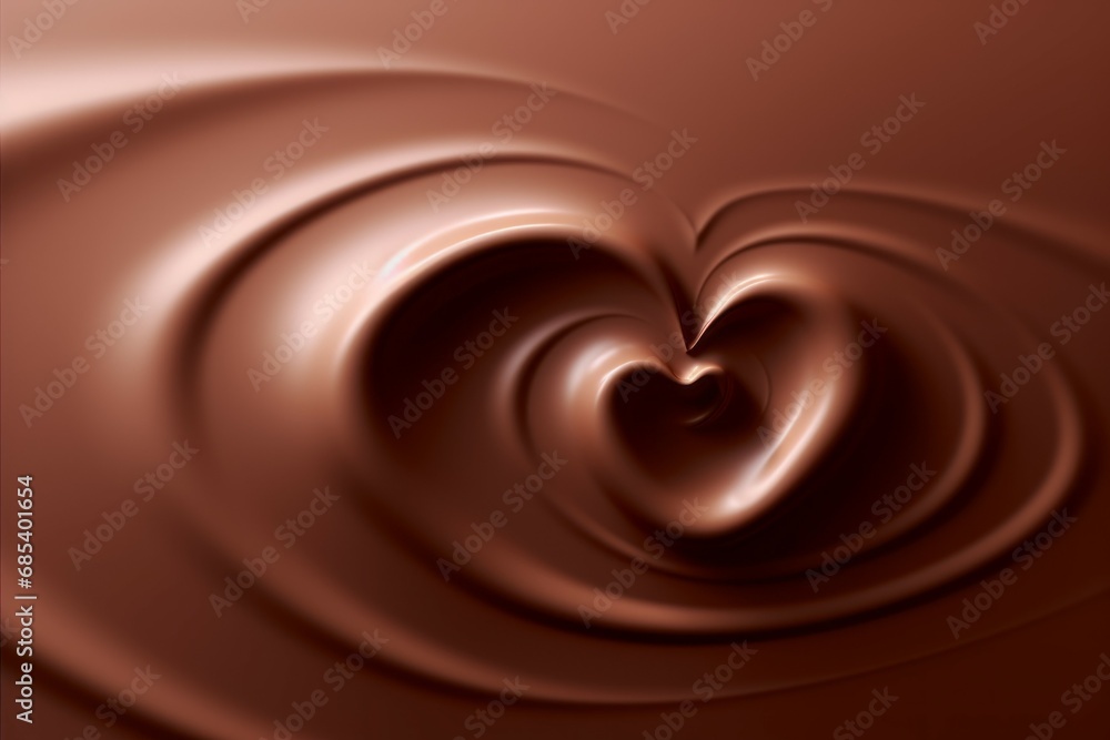 Abstract backdrop of melted chocolate. Background with selective focus and copy space Abstract backdrop of melted chocolate. Background with selective focus and copy space