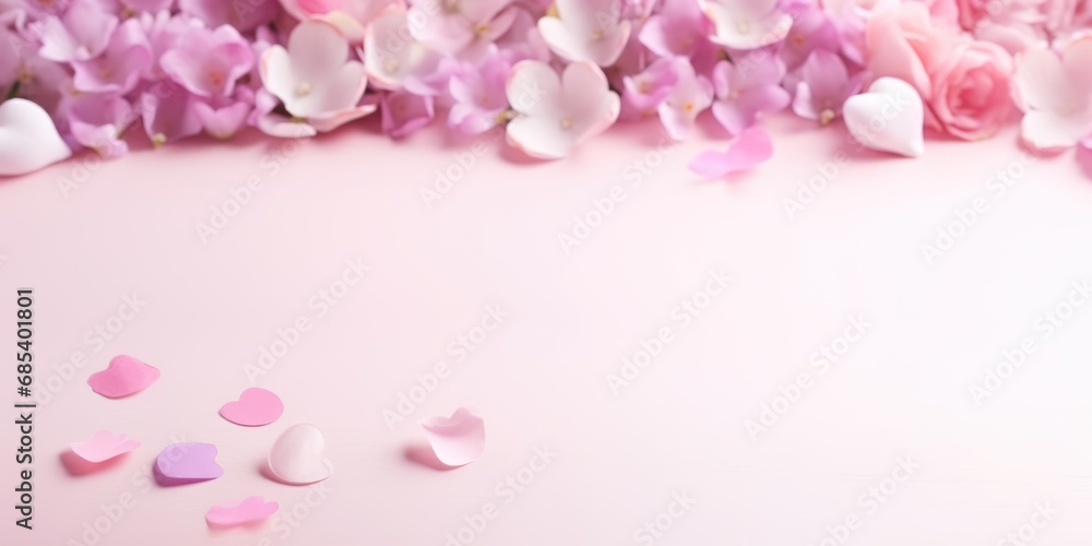 Obraz premium Background Valentine's Day, Birthday, Happy Woman Day, Mother's Day. Holiday poster and banner
