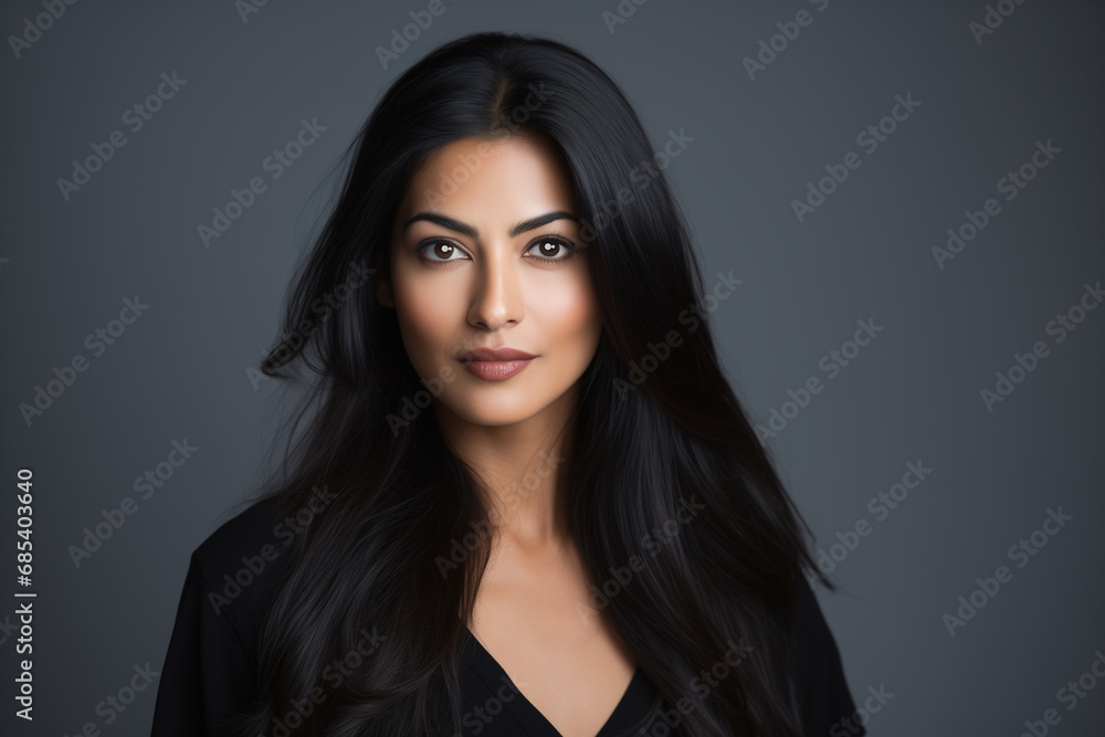 Portrait of a young Asian woman with good health glowing skin and positivity standing and looking at the camera. Portrait of a young Asian woman with good health glowing skin and positivity standing and looking at the camera.