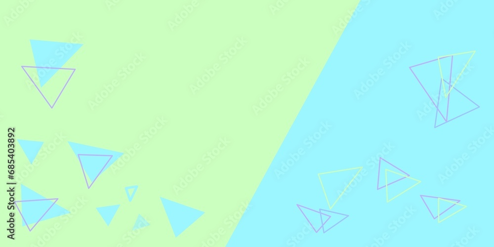 Fototapeta premium abstract background triangle with color blue and green simple
