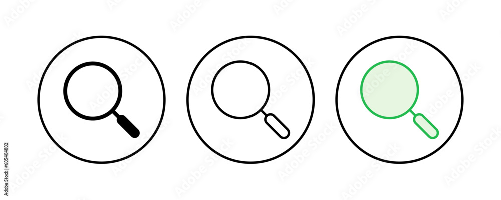 Search icon set. search magnifying glass icon Search icon set. search magnifying glass icon
