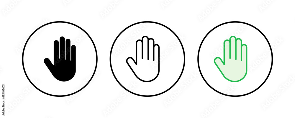 Hand icon set. hand vector icon, palm,click Hand icon set. hand vector icon, palm,click