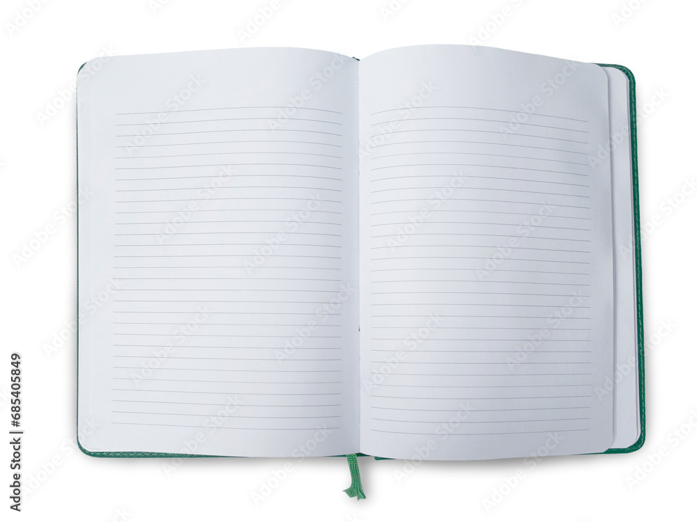 Blank empty copy space white open book, cut out Blank empty copy space white open book, cut out