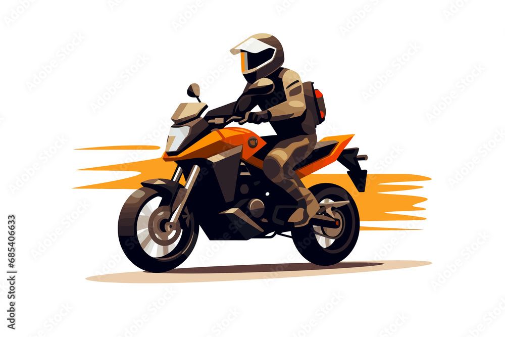 man riding Motor bike isolated vector style with transparent background illustration man riding Motor bike isolated vector style with transparent background illustration