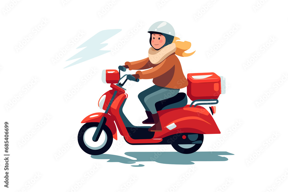 old woman riding Motor bike isolated vector style with transparent background illustration old woman riding Motor bike isolated vector style with transparent background illustration