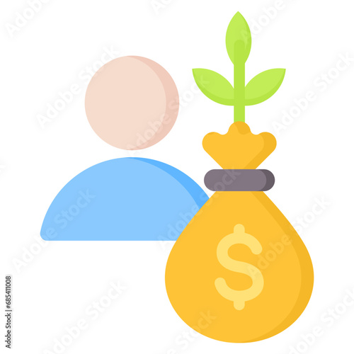 Investor Flat Icon