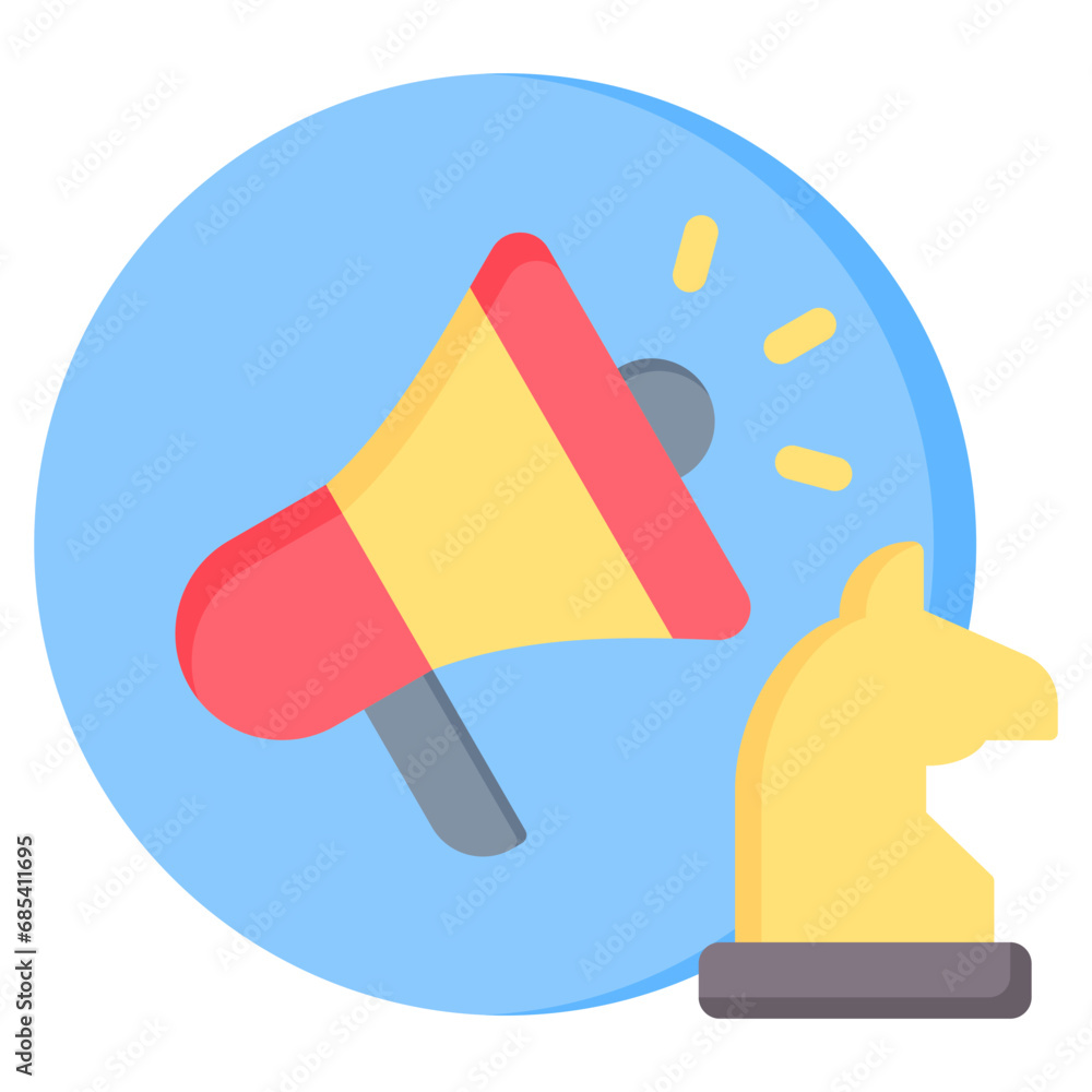 Marketing Strategy Flat Icon Marketing Strategy Flat Icon