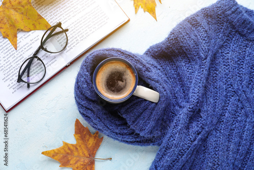 Composition with cup of aro...