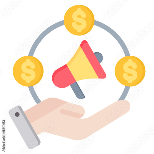 Commission Flat Icon