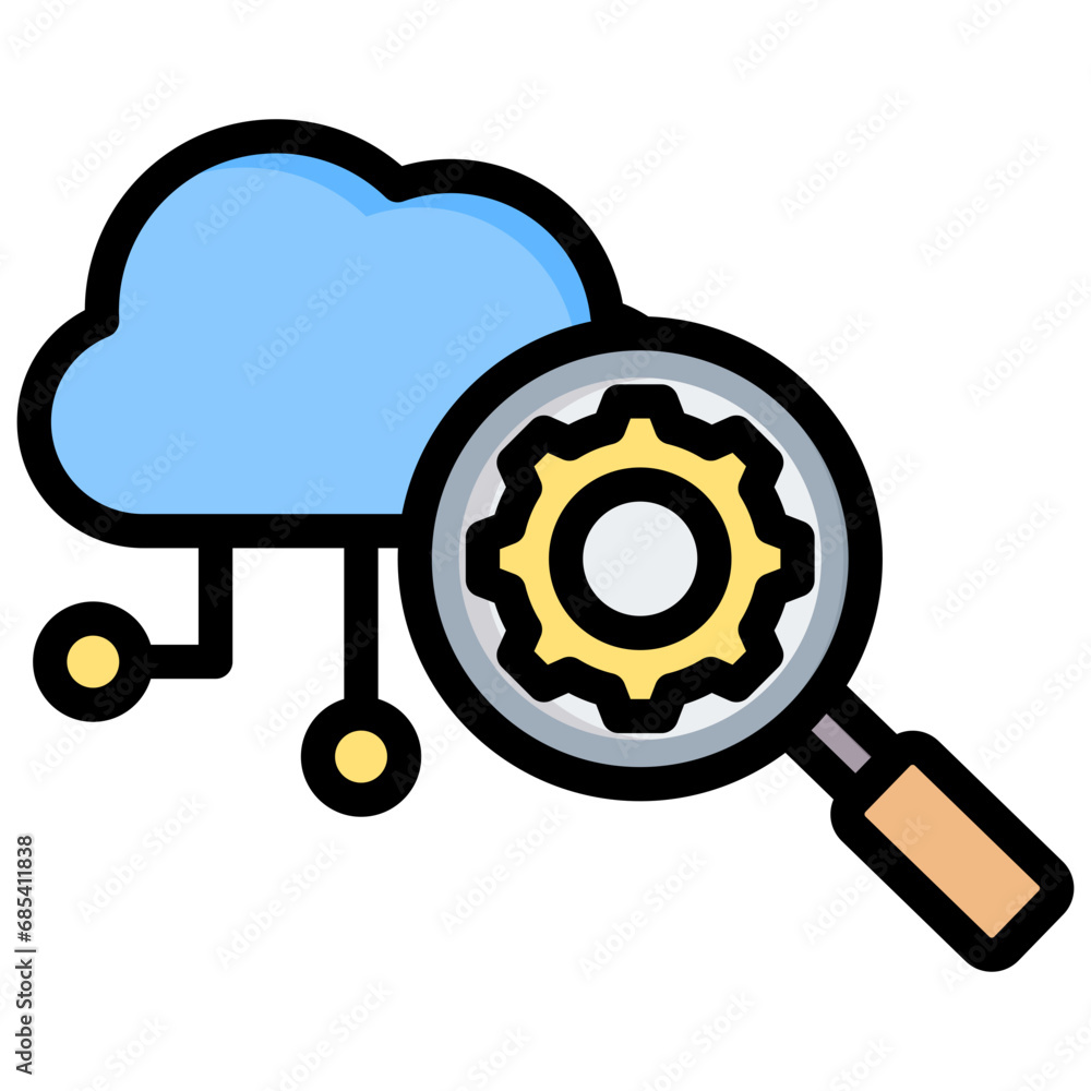 Seo Outline Color Icon Seo Outline Color Icon