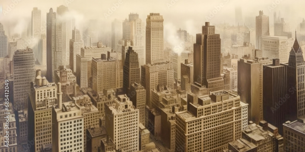 Obraz premium New York City in early 1900s