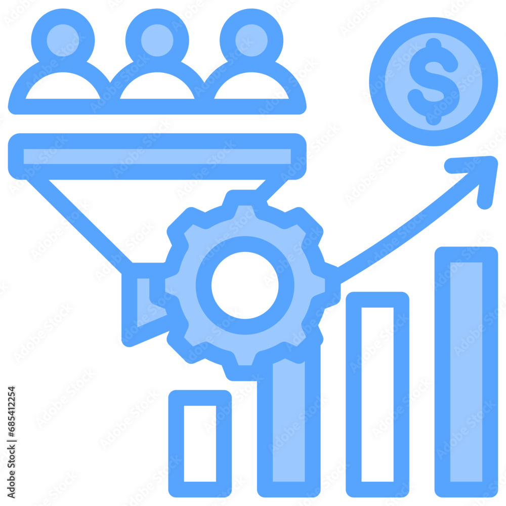 Conversion Rate Optimization Blue Icon Conversion Rate Optimization Blue Icon