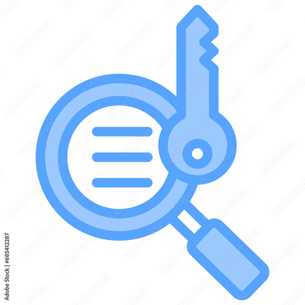 Keyword Blue Icon Keyword Blue Icon