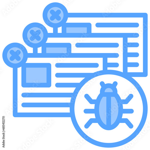 Adware Blue Icon