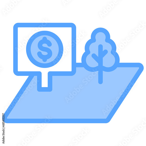 Land Blue Icon