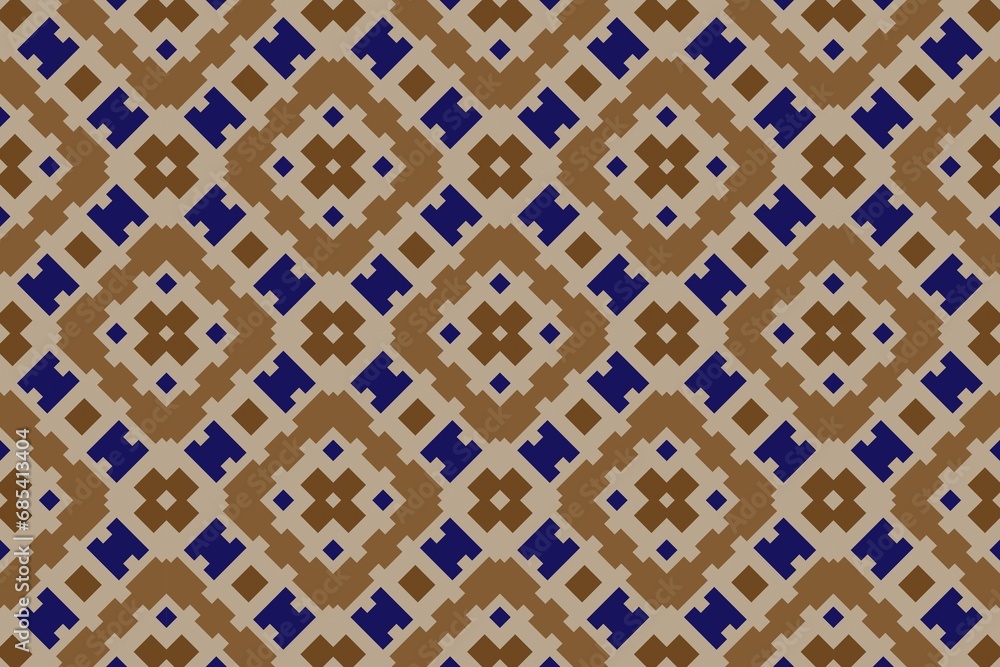 Obraz premium Abstract ethnic rug ornamental seamless pattern.Perfect for fashion, textile design, cute themed fabric, on wall paper, wrapping paper and home decor. Carpet design.