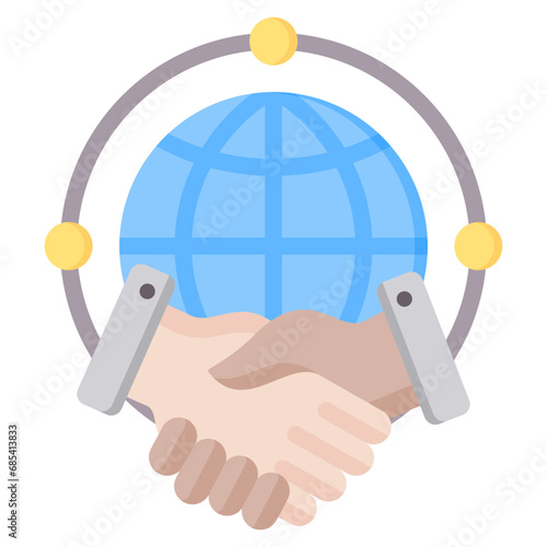 Global Flat Icon