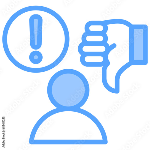 Criticized Blue Icon