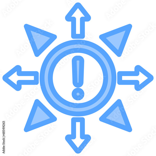 Various Ways Blue Icon