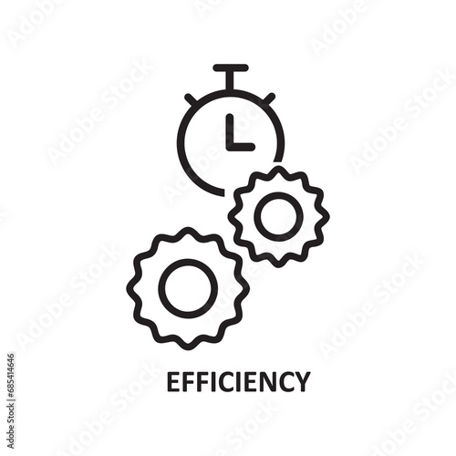 Efficiency vector icon , Efficiency icon for computer and mobile flat illustration on white background..eps