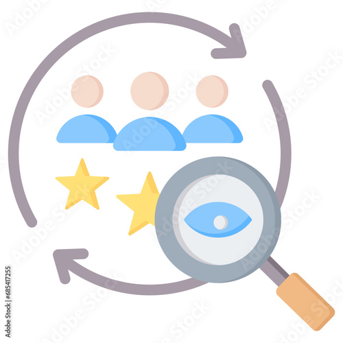 Customer Discovery Flat Icon
